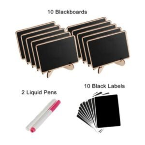 Food Label Black Bamboo Board