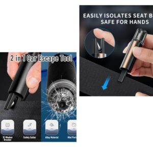 Emergency Safety Car Belt Cutter and Glass Breaker Hammer