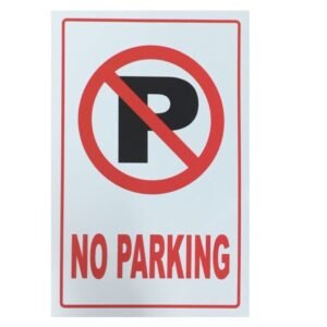Adhesive No Parking Safety Sign Sticker