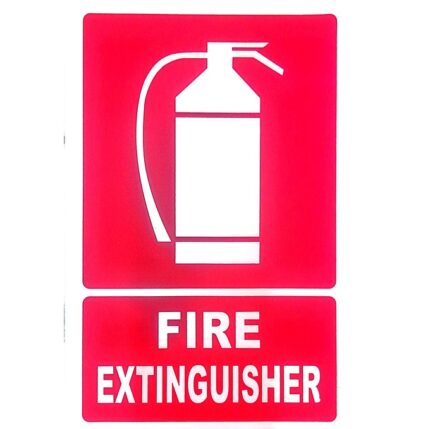 Adhesive Fire Extinguisher Signage Sticker