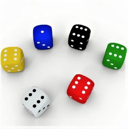 1 Piece Game Playing Colored Dice