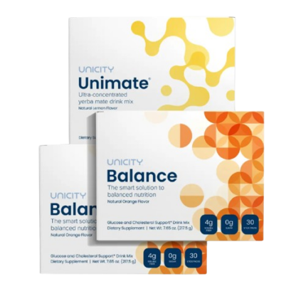 Unicity Balance 60 Stick 30 Stick Lemon Unimate Feel Great Pack