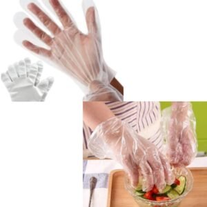 100pcs Disposable Polythene Gloves Kitchen Food prep