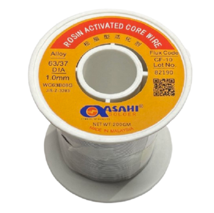 Asahi 1.0mm 63/37 Rosin Activated Solder Wire