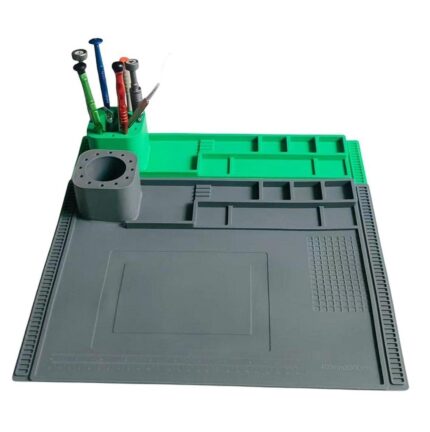 Silicon Heat Resistant Electronic Repair Soldering Mat with Screw Holder