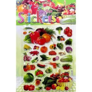 Fruits and Vegetables Decorative Multicolor Kitchen Stickers
