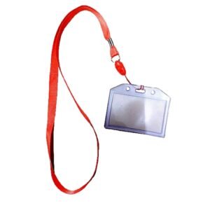 Transparent Horizontal Card Holder Tag