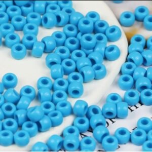 100pcs Blue Hair and Bracelet Beads