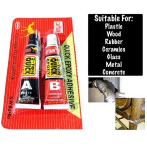 Captain Quick Epoxy Adhesive 2-Ton Resin & Hardener 4 Min 6g+6g Brand