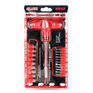 24-piece T-Handle Screwdriver Set
