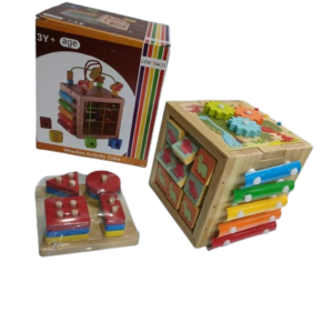 GENTEAC Wooden Activity Cube