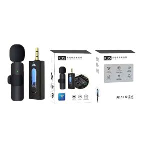 K35 Dual Wireless Microphone With Lighting