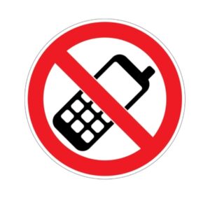 No Mobile Phones Allowed Switch off Mobile Phones Sign Sticker