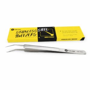 KaiLiwei Stainless Steel Curved Tweezers (KW-15C)