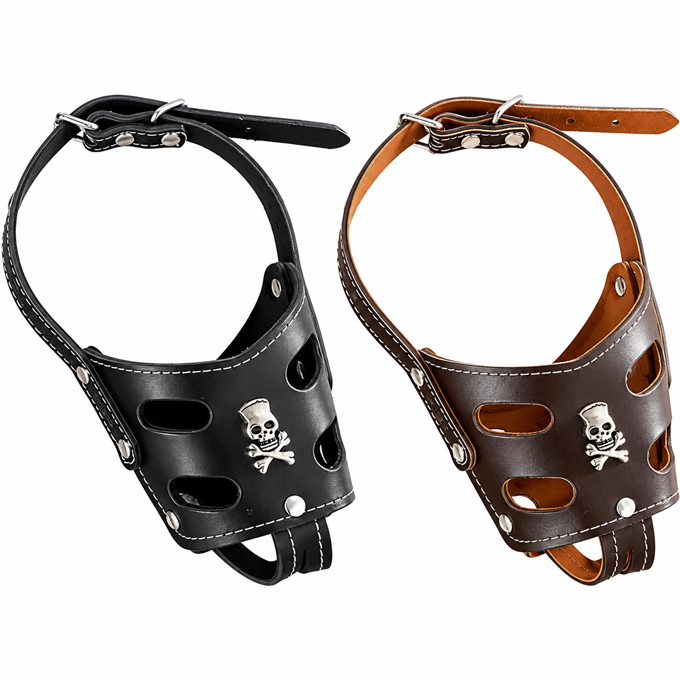 leather dog muzzle all leather dog muzzle