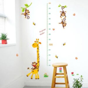 Kids vinyl wallpaper decoration Wild Animals Learning Stickers