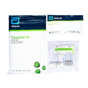 Abbott CheckNOW HIV Blood Self-Test Kit.