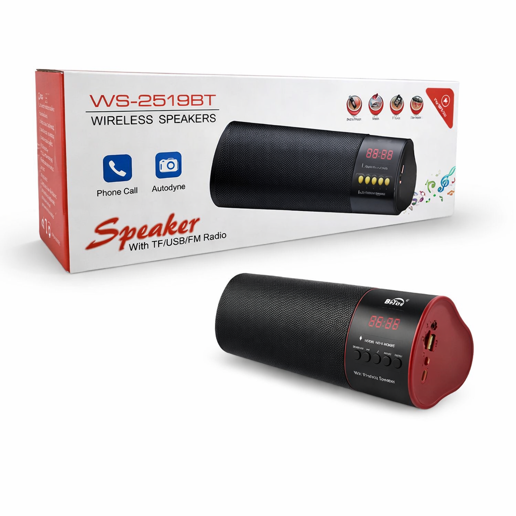 Portable Wireless Bluetooth Speaker with LED Display & FM Radio