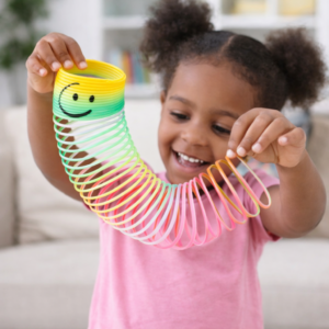 Slinky colourful spring coil toy