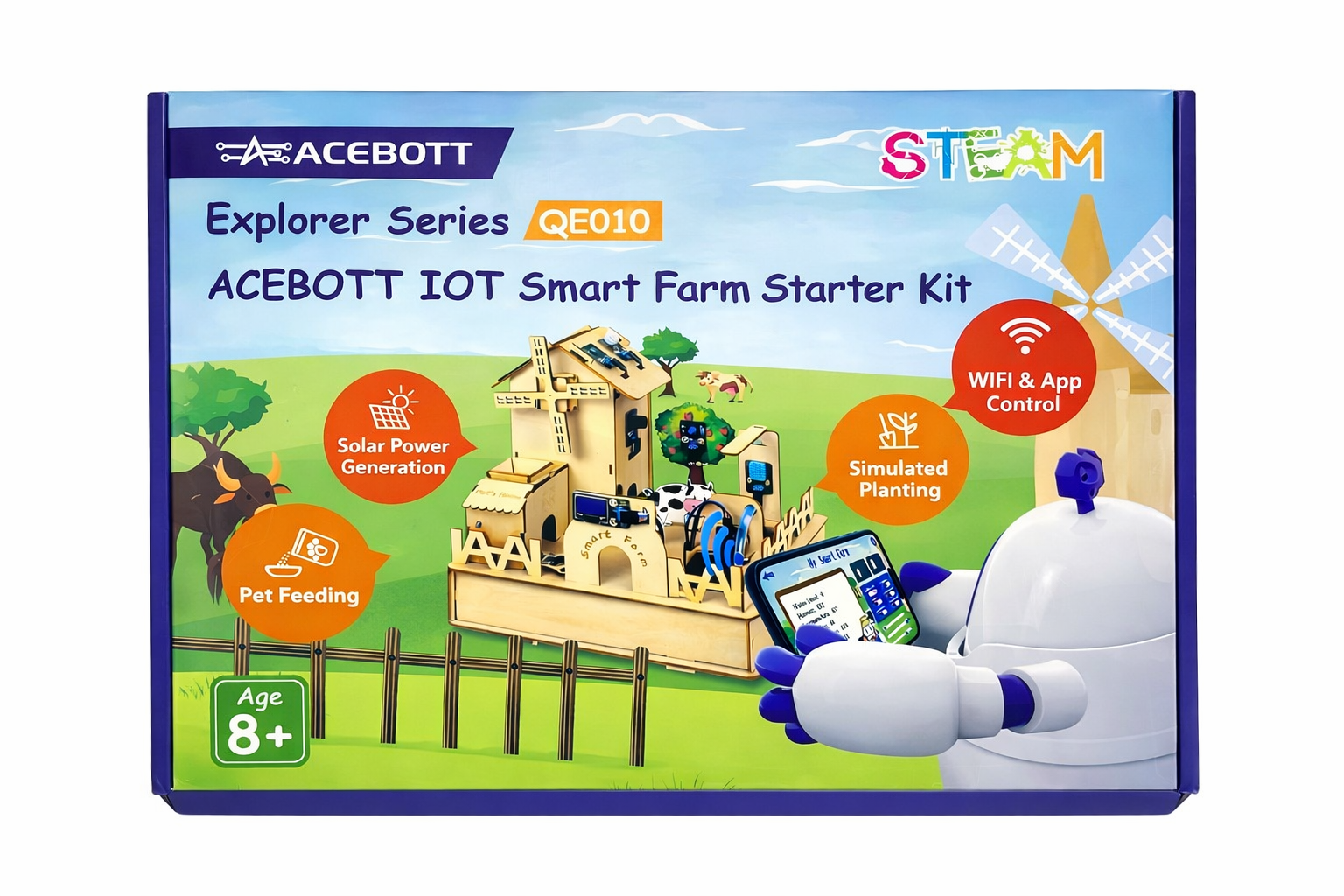 The ACEBOTT IOT Smart Farm Starter Kit packaging