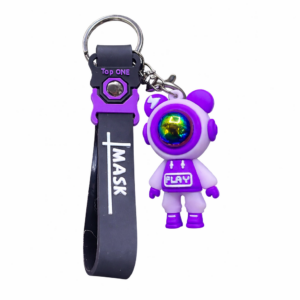 Lightning Bear Astronaut Key Chain