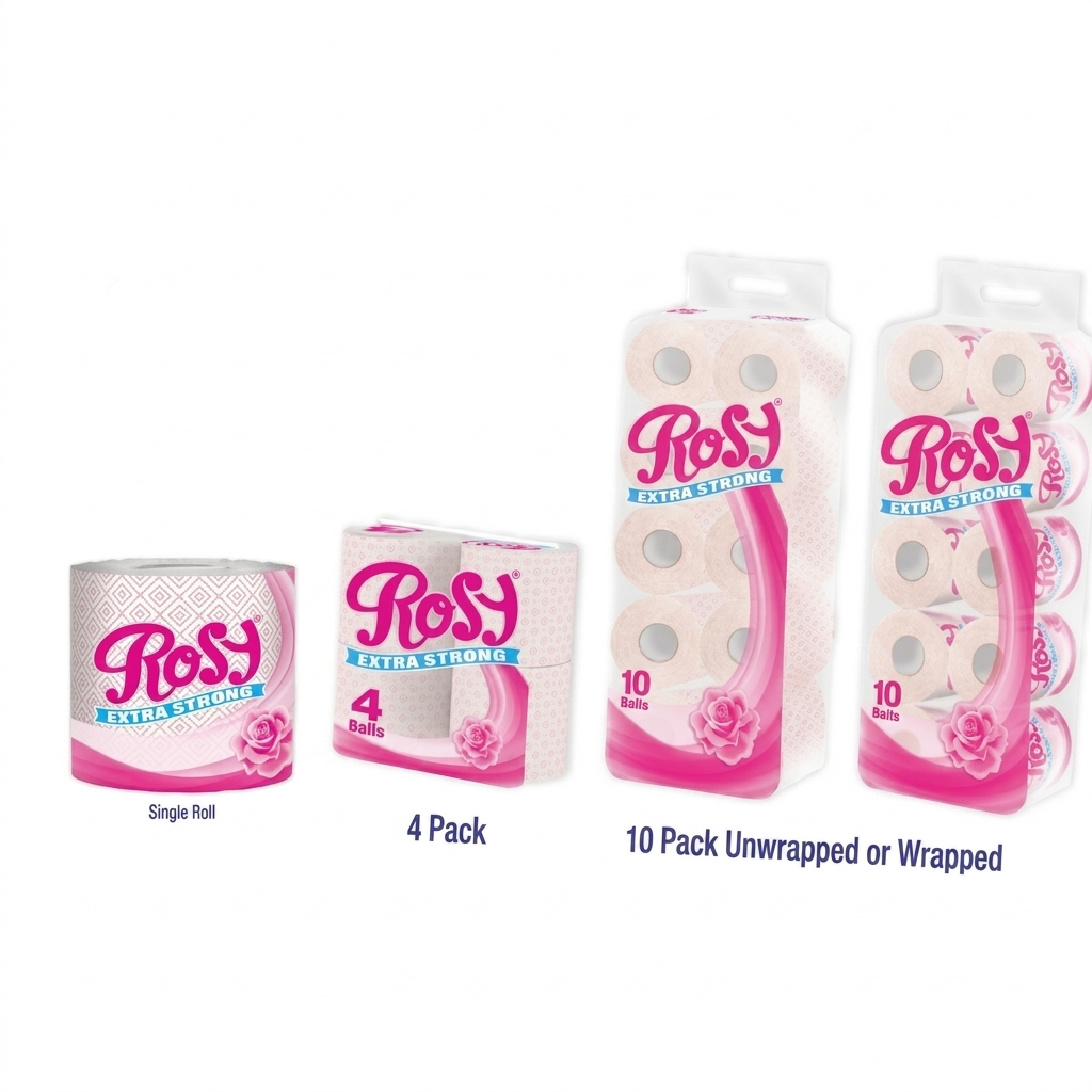 1777562873125 Rosy pink printed 2ply 200sheets Extra Strong Toilet Tissue paper - Image 1