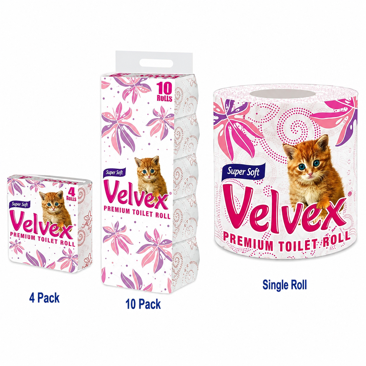file_00000000176471fdb0e362b05ea735d0 Velvex ultra pink printed 200sheets toilet tissue paper 2ply - Image 1