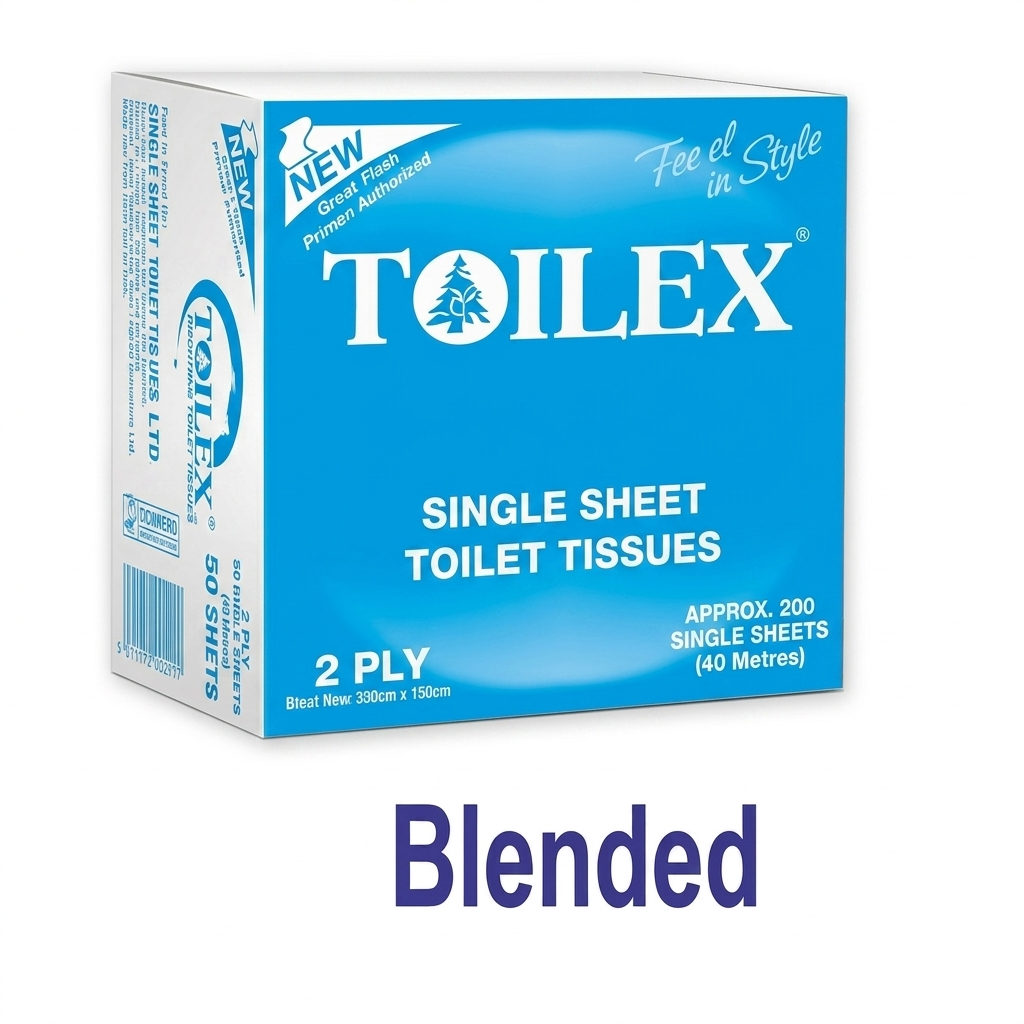 1777879728069 Toilex Blended Single Sheet 2ply 200sheets Toilet Tissue paper - Image 1
