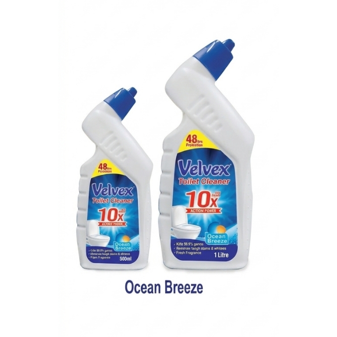 PhotoGrid_Site_1777995846254 Velvex Toilet Cleaner ocean breeze 10x Action Power - Image 1