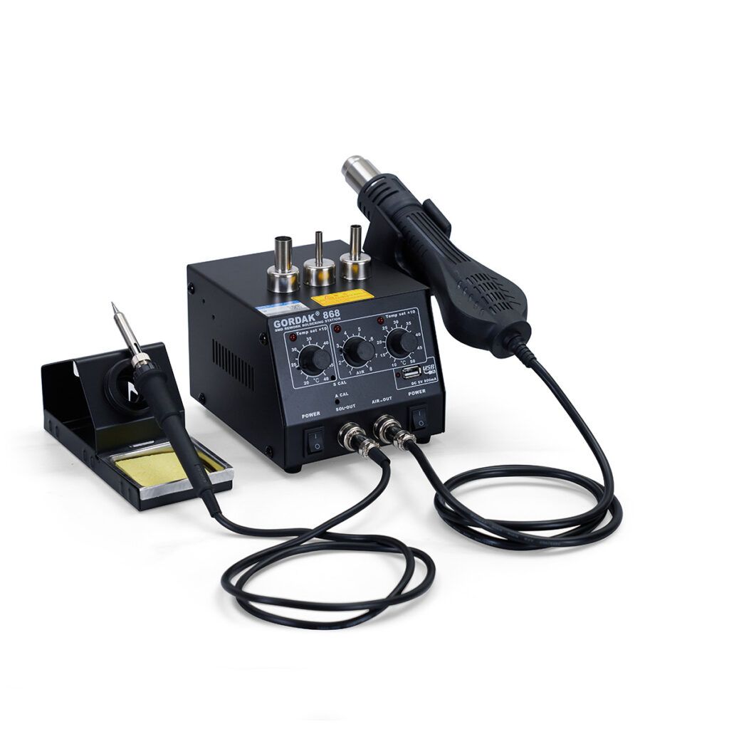IMG-20260624-WA0006 GORDAK 868 2-in-1 Hot Air Rework & Soldering Station - Image 1