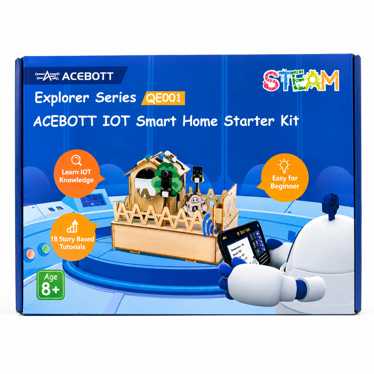 file_00000000689071f49c2020af6a110b13 ACEBOTT IoT Smart Home Starter Kit (QE001) Explorer Series - Image 1
