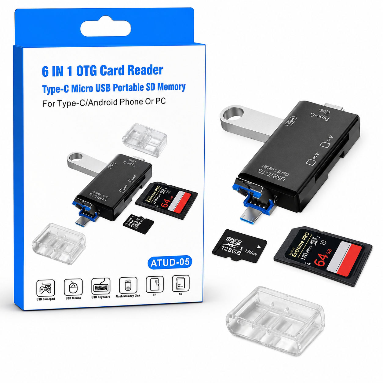 file_00000000a8e871f48c2a584edf85669a 6-in-1 Type-C OTG Memory Card Reader & USB Adapter - Image 1
