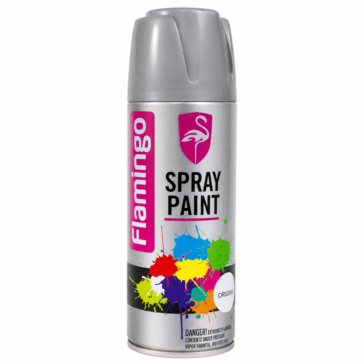 file_00000000ee8071f4b04646cb5bd5fa5f Flamingo Premium Grey Spray Paint – Fast Dry Multi-Surface Aerosol Coating - Image 1