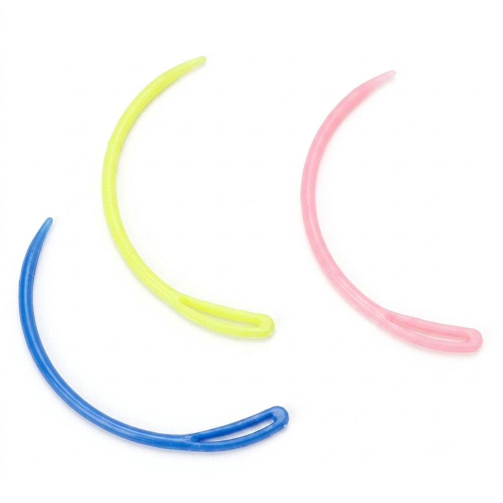 1783777218202 1pc Curved Plastic Tapestry and Weaving Needle - Image 1