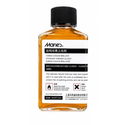 Marie's Dammar Varnish Glossy – 100ml Oil Painting Protective Varnish