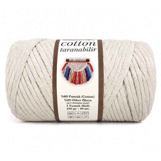 PhotoGrid_Plus_1784221833503 Taranabilir Beige Cotton Yarn - Image 1