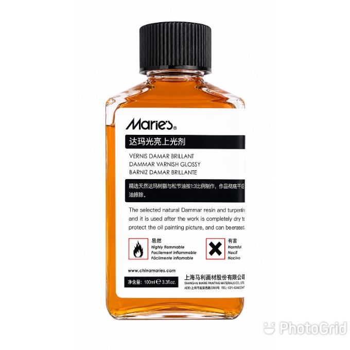 PhotoGrid_Plus_1784798050465 Marie's Dammar Varnish Glossy (100ml) - Image 1