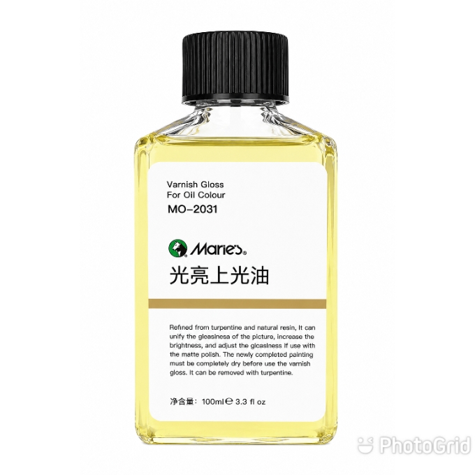 PhotoGrid_Plus_1784877972597 Marie's MO-2031 Gloss Varnish for Oil Colour – 100ml - Image 1
