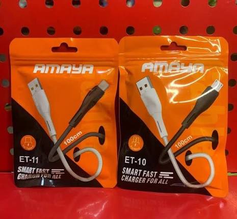 images (3) Amaya ET-11 USB to Type-C Fast Charging Data Cable (1M) - Image 1