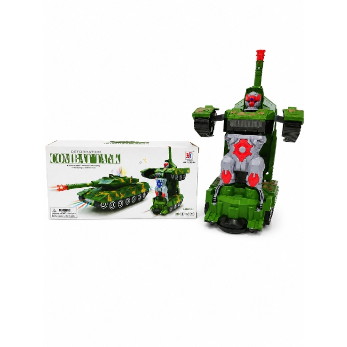 PhotoGrid_Plus_1787924268276 Deformation Combat Tank Transforming Robot Toy - Image 1