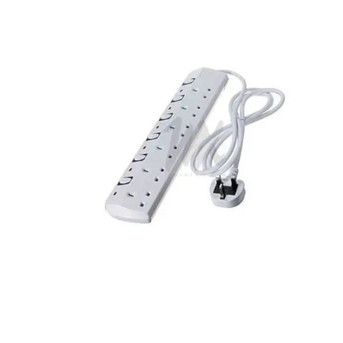 PhotoGrid_Plus_1788793250472 6-Way / 6-Gang Electrical Power Extension Strip – UK Type G 3-Pin Plug - Image 1