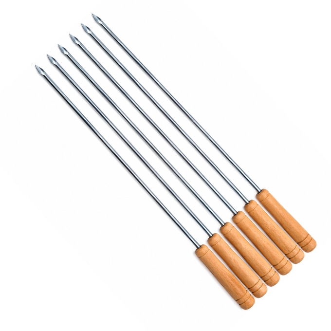 PhotoGrid_Plus_1789146982804 6Pcs stainless steel barbecue skewers - Image 1