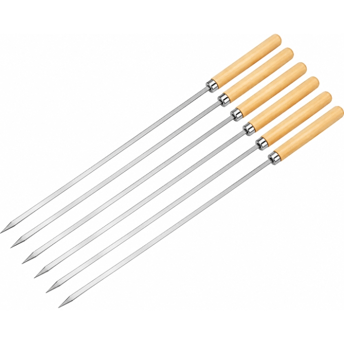 PhotoGrid_Plus_1789193708856 6pcs reusable stainless steel barbecue skewers - Image 1