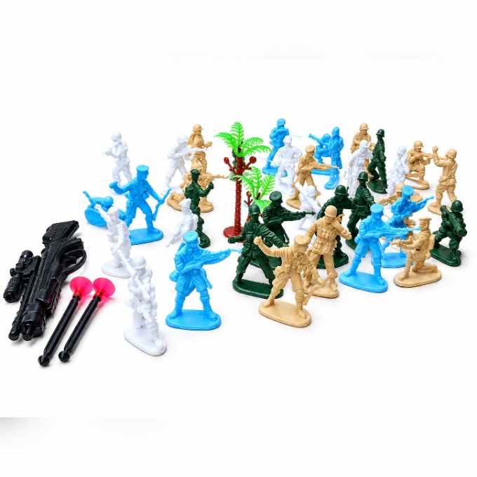 PhotoGrid_Plus_1789384519701 Kids Miniature Army Soldier Action Figures Toy Set - Image 1