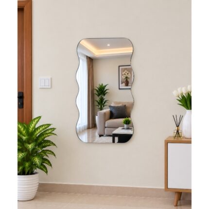 Home Decorative Wavy Flexible Mirror Sticker