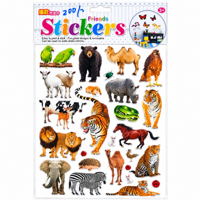 PhotoGrid_Plus_1791567349347 Friends Animal Stickers for Kids - Image 1