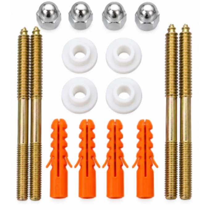 PhotoGrid_Plus_1791617007232 Universal Bathroom Fixing Kit – Metal Bolts, Plastic Anchors and Washers - Image 1